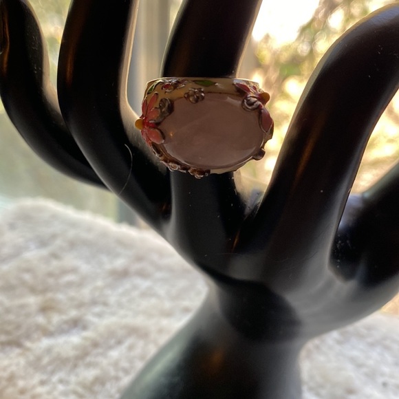 Flower Power in Pink! Made in Canada Size 6 EUC by ? David Segal Rose guartz - Picture 5 of 10